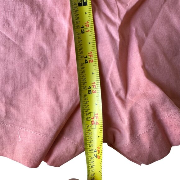 Vintage 1940s Childs Peach Pink Romper Shorts Lace Trim & Buttons 2 Piece - Picture 15 of 15